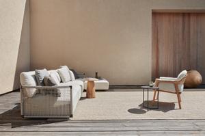 Sofa Nodi Lounge Chair Nomad mit Beistelltisch Natal Alu von Tribu